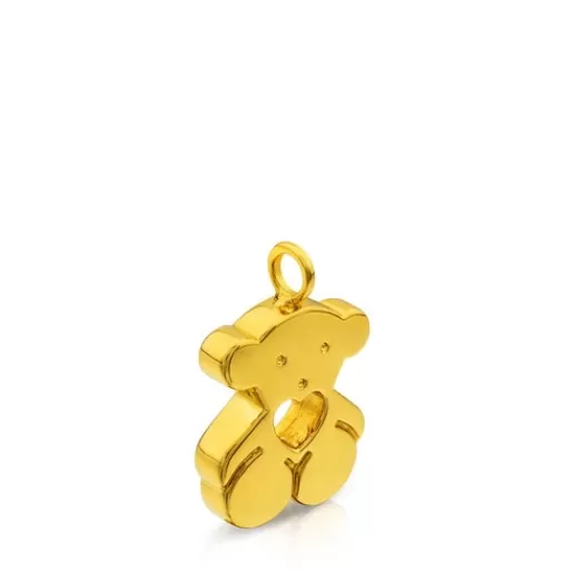 Shop Gold Sweet Dolls Pendant big size. Bear motif with heart hole Gold Pendants | Medium Pendants