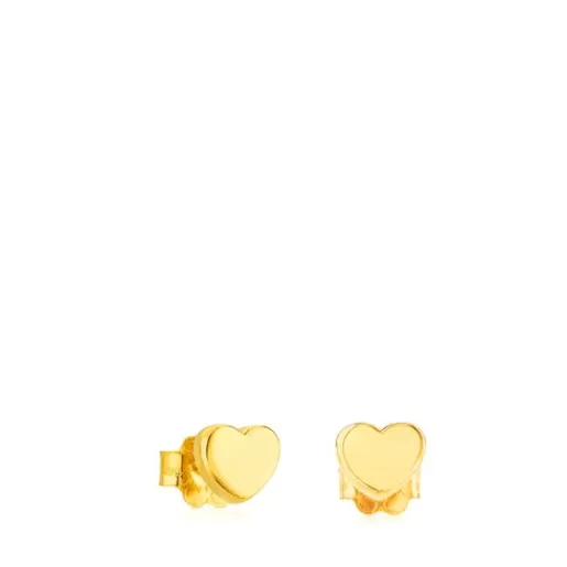 Hot Sweet Dolls XXS Earrings with Bear motif. Pressure clasp. Gold Earrings | Small Earrings
