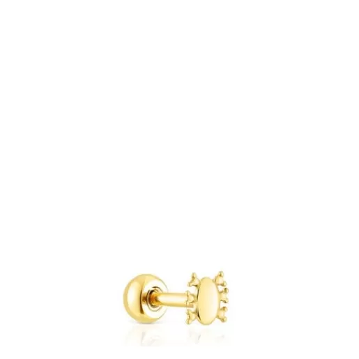 Shop Gold-colored IP steel Virtual Garden Piercing motif Small Earrings | Individual Earrings