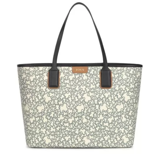 Shop Large and beige Kaos Mini Tote bag with toiletry bag Baskets