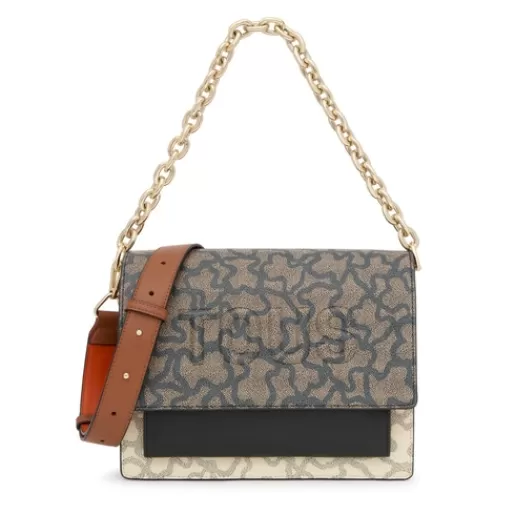 Shop Medium and beige Audree Chain Crossbody bag Kaos Icon Crossbody Bags