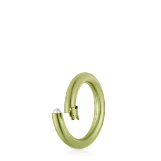 Clearance Medium green-colored Ring Hold Silver Pendants | Medium Pendants