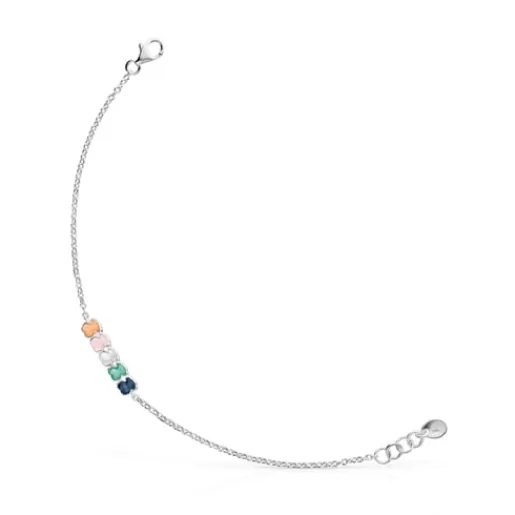 Clearance Mini Color Bracelet in Silver with Gemstones Silver Bracelets | Chain Bracelets