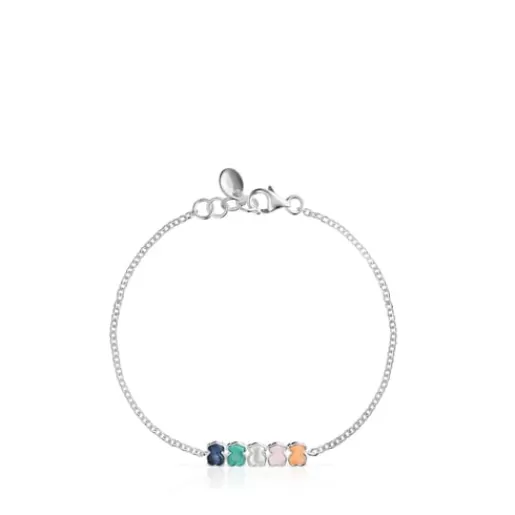 Clearance Mini Color Bracelet in Silver with Gemstones Silver Bracelets | Chain Bracelets