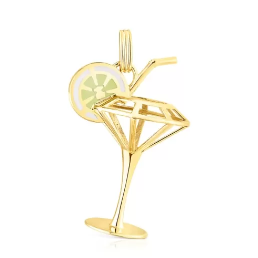 Shop 33-mm silver vermeil St. Tropez Cup 3D Enameled pendant Silver Pendants