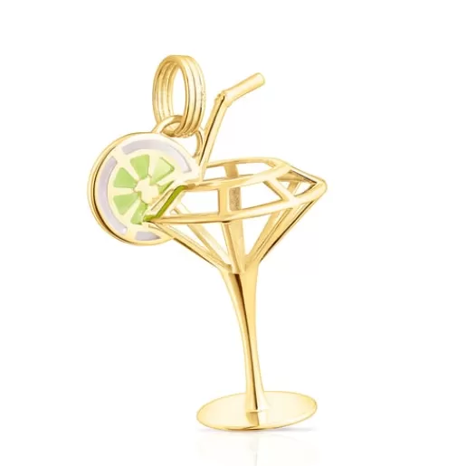 Shop 33-mm silver vermeil St. Tropez Cup 3D Enameled pendant Silver Pendants