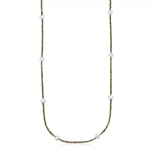 Online Quartz Color Necklace with pearls Silver Necklaces | Long Necklaces
