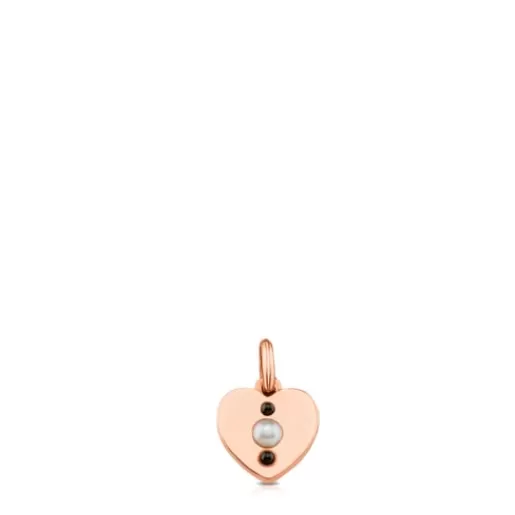 Sale Rose Vermeil Silver Super Power Pendant with Pearl and Spinel Silver Pendants