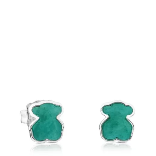 Cheap New Color Earrings with Amazonite Silver Earrings | Small Earrings