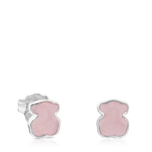 Online New Color Earrings with Quartz Silver Earrings | Small Earrings
