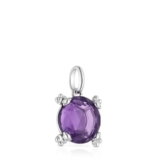 Sale Pendant with amethyst Color Pills Silver Pendants