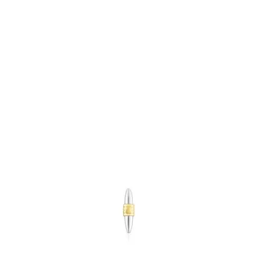 New Steel and gold-colored IP steel Lure Piercing Small Earrings | Individual Earrings