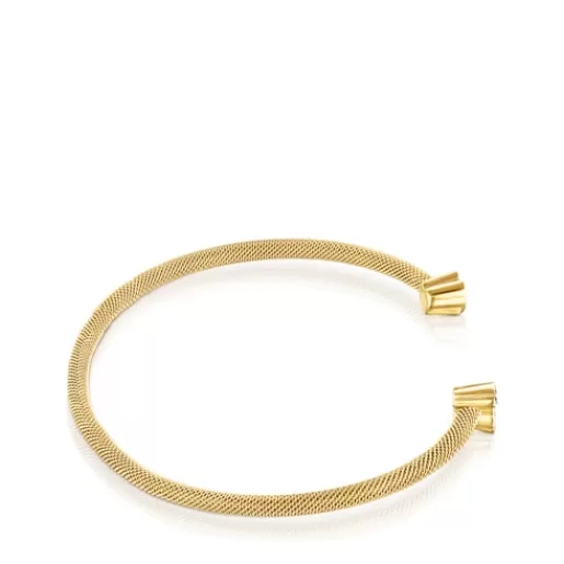 Sale Nocturne Bracelet in Silver Vermeil with Diamonds 0,5cm motif Silver Bracelets | Bangle Bracelets