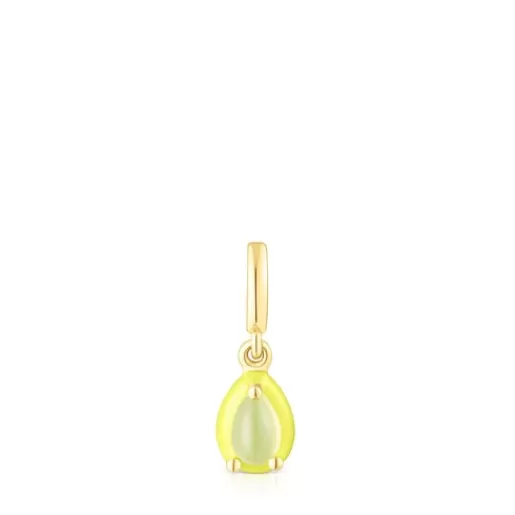 New Vibrant Colors Pendant with chalcedony and colored enamel Silver Pendants | Small Pendants